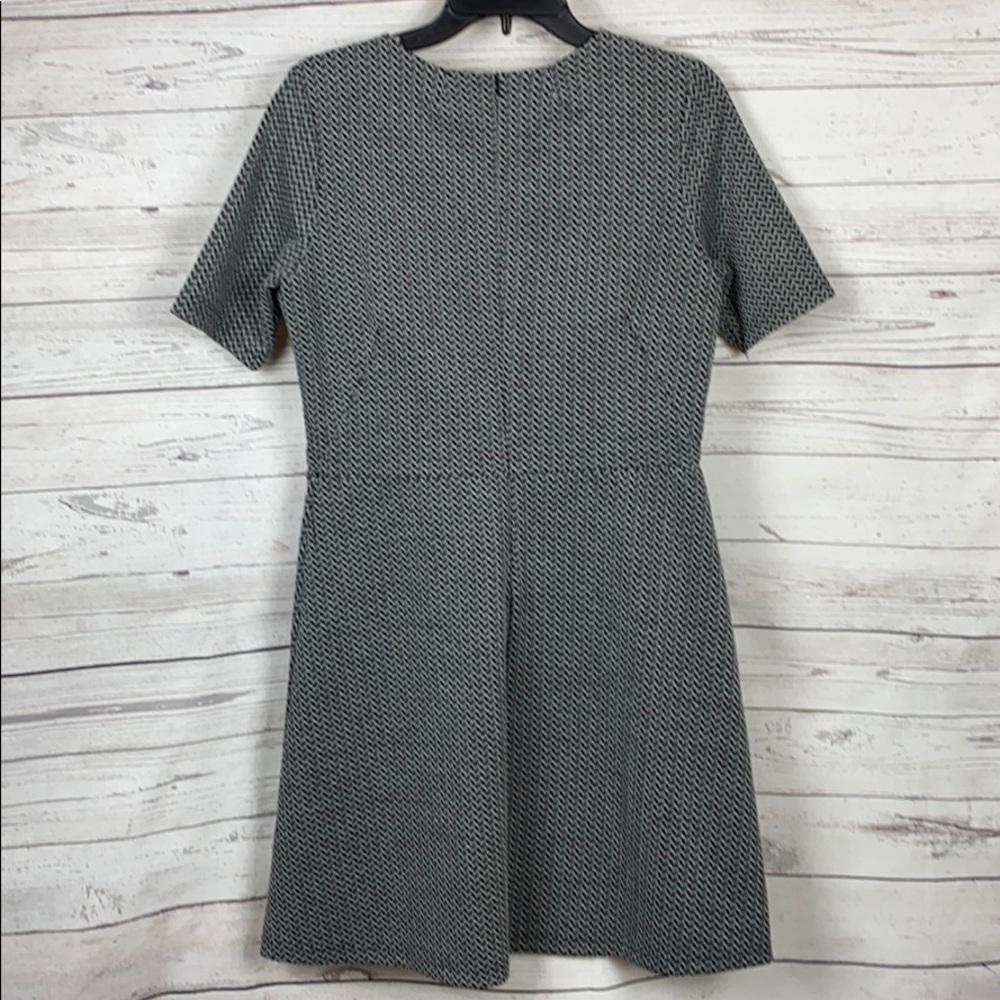 Forest Lily Textured Herringbone Pattern Dress M - image 3